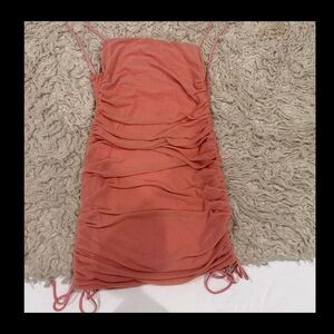 Sabo Skirt Coral Mini Dress